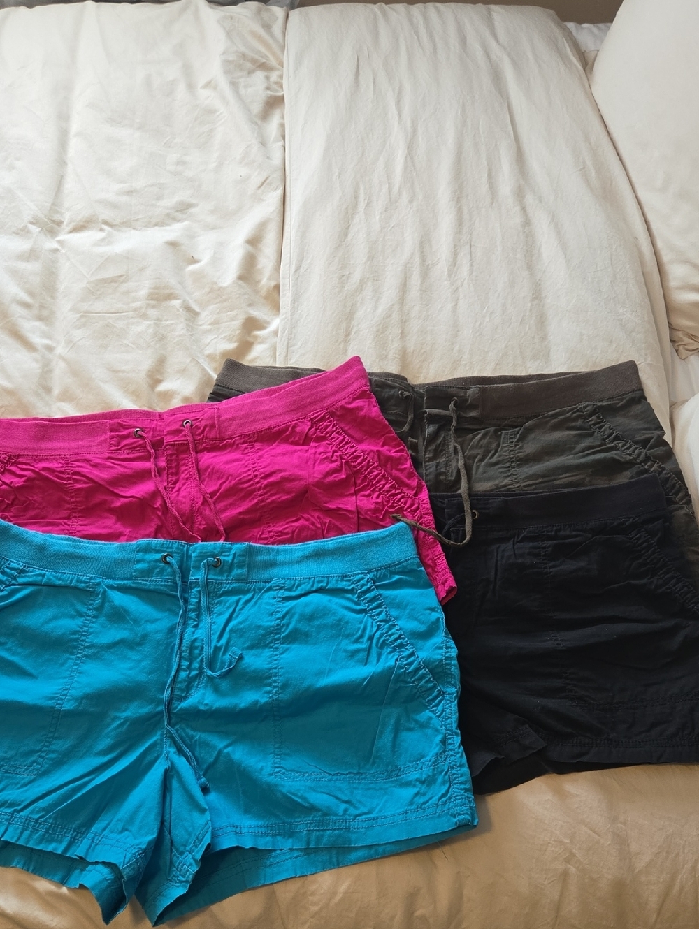 Women’s A.N.A Drawstring Shorts — Teal, Magenta, Black, Camo Size 18